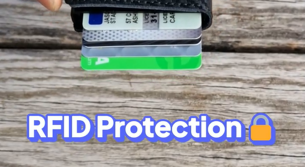 RFID Protection with HS Kompact wallet showing